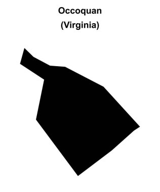 Occoquan (Virginia) boş ana hat haritası