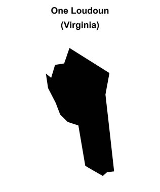 Bir Loudoun (Virginia) boş ana hat haritası