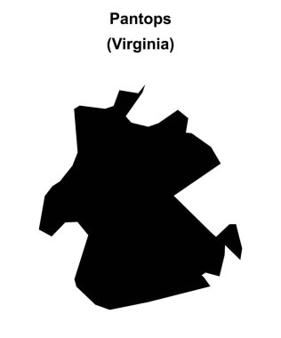 Pantoplar (Virginia) boş ana hat haritası