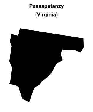 Passapatanzy (Virginia) boş ana hat haritası