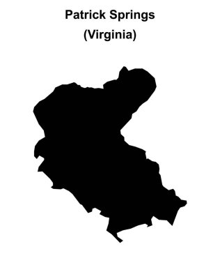 Patrick Springs (Virginia) boş ana hat haritası