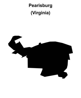 Pearisburg (Virginia) boş ana hat haritası