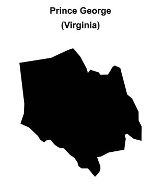 Prens George (Virginia) boş ana hat haritası