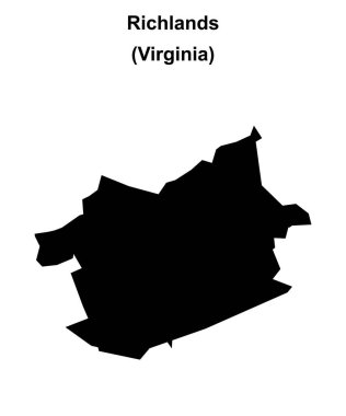 Richlands (Virginia) boş ana hat haritası