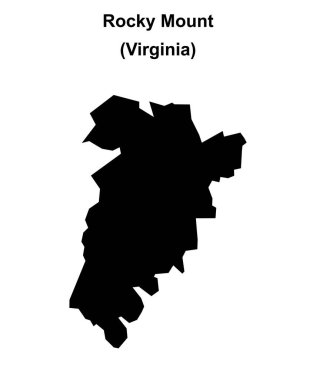 Rocky Mount (Virginia) boş ana hat haritası