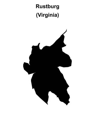 Rustburg (Virginia) boş ana hat haritası