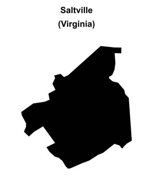 Saltville (Virginia) boş ana hat haritası