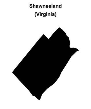 Shawneeland (Virginia) boş ana hat haritası
