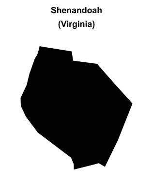 Shenandoah (Virginia) boş ana hat haritası