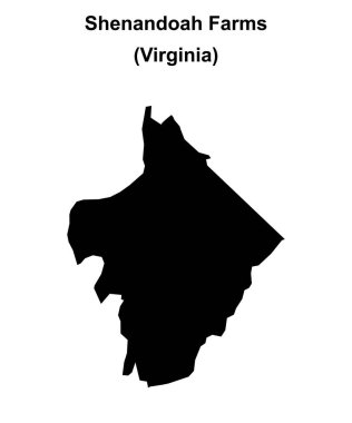 Shenandoah Çiftlikleri (Virginia) boş ana hat haritası