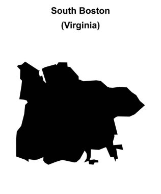 Güney Boston (Virginia) boş ana hat haritası