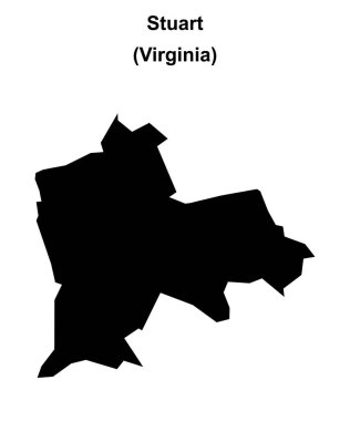 Stuart (Virginia) boş ana hat haritası