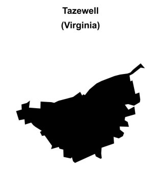 Tazewell (Virginia) boş ana hat haritası