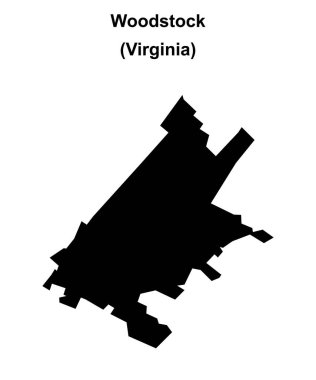 Woodstock (Virginia) boş ana hat haritası