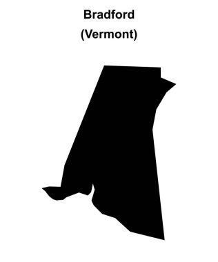 Bradford (Vermont) boş ana hat haritası