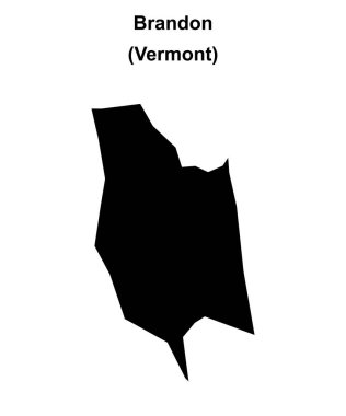 Brandon (Vermont) boş ana hat haritası