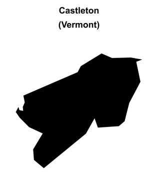 Castleton (Vermont) boş ana hat haritası