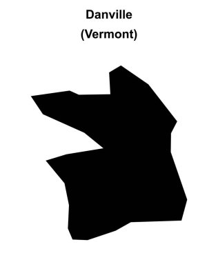 Danville (Vermont) boş ana hat haritası