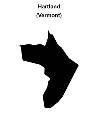 Hartland (Vermont) boş ana hat haritası