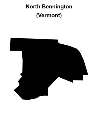 Kuzey Bennington (Vermont) boş ana hat haritası