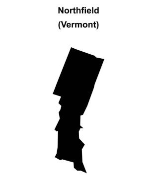 Northfield (Vermont) boş ana hat haritası
