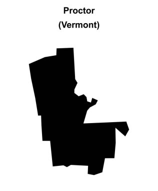 Proctor (Vermont) boş dış hat haritası