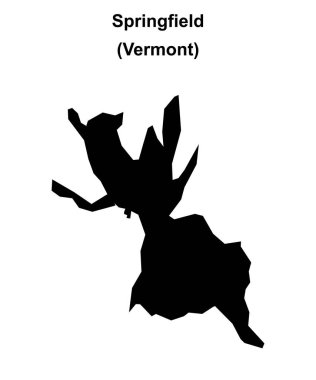 Springfield (Vermont) boş ana hat haritası