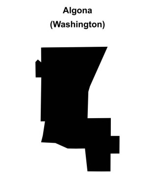 Algona (Washington) boş ana hat haritası