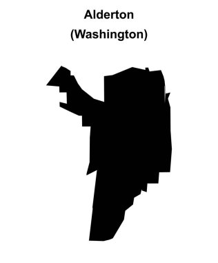 Alderton (Washington) boş ana hat haritası