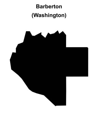 Barberton (Washington) boş ana hat haritası