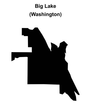 Büyük Göl (Washington) boş ana hat haritası