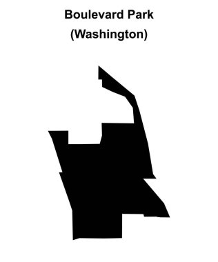 Bulvar Parkı (Washington) boş ana hat haritası