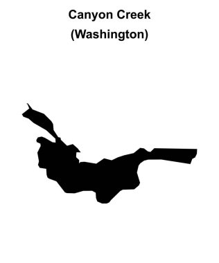 Canyon Creek (Washington) boş ana hat haritası