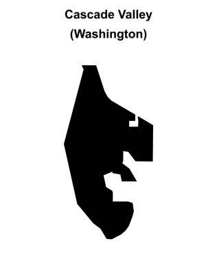 Cascade Valley (Washington) boş ana hat haritası