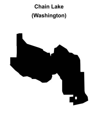 Zincir Gölü (Washington) boş ana hat haritası