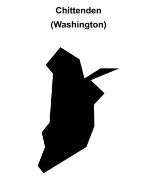 Chittenden (Washington) boş ana hat haritası
