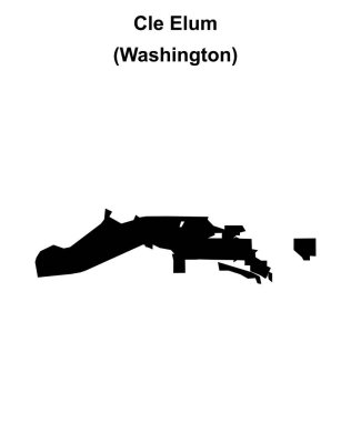 Cle Elum (Washington) boş ana hat haritası