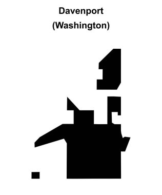 Davenport (Washington) boş ana hat haritası