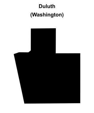 Duluth (Washington) boş ana hat haritası