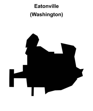 Eatonville (Washington) boş ana hat haritası