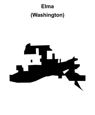Elma (Washington) boş ana hat haritası