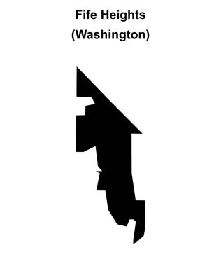 Fife Heights (Washington) boş ana hat haritası