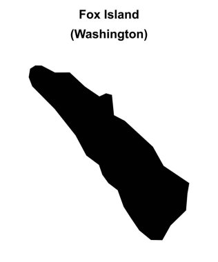 Fox Adası (Washington) boş ana hat haritası