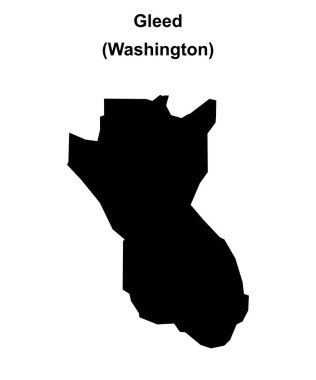 Gleed (Washington) boş ana hat haritası