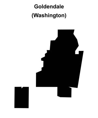 Goldendale (Washington) boş ana hat haritası