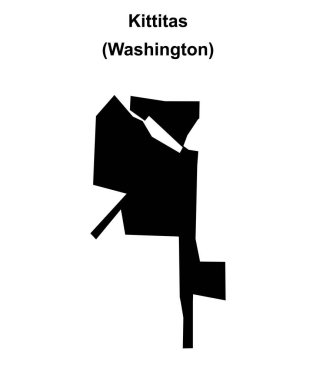 Kittitas (Washington) boş ana hat haritası