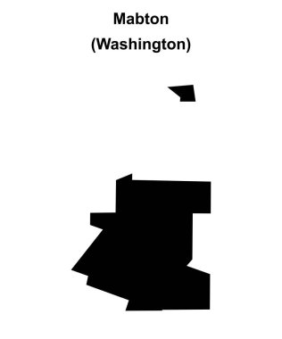 Mabton (Washington) boş ana hat haritası