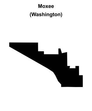 Moxee (Washington) boş ana hat haritası