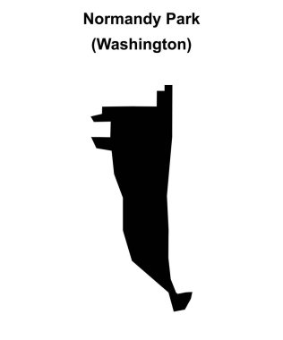 Normandiya Parkı (Washington) boş ana hat haritası