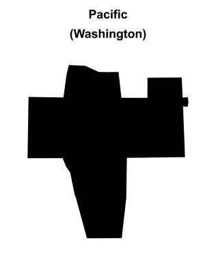 Pasifik (Washington) boş ana hat haritası